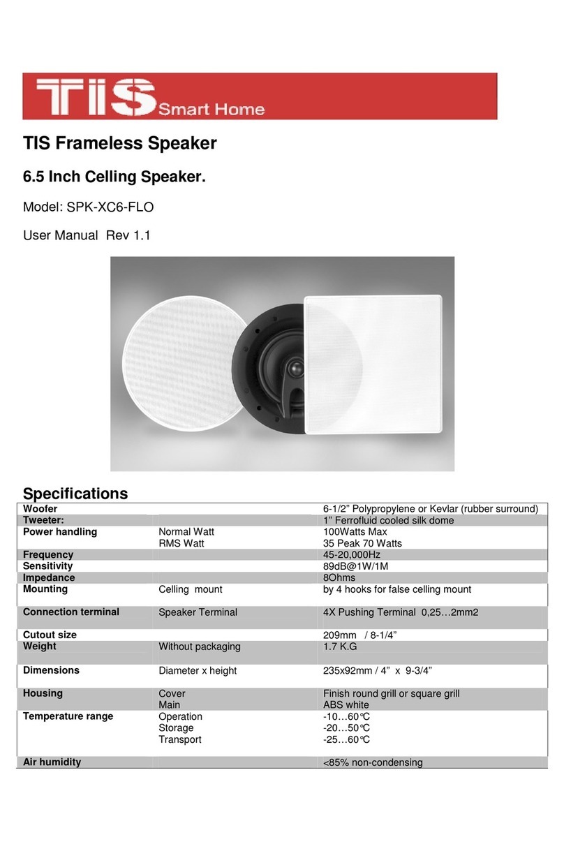 TIS SPK-XC6-FLO user manual