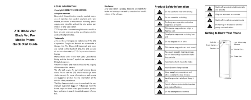 Zte Blade Vec User manual