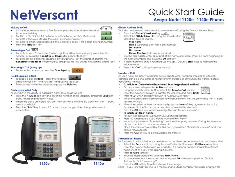 Nortel Nortel IP Phone 1120E User manual Nortel Nortel IP Phone 1120E User manual