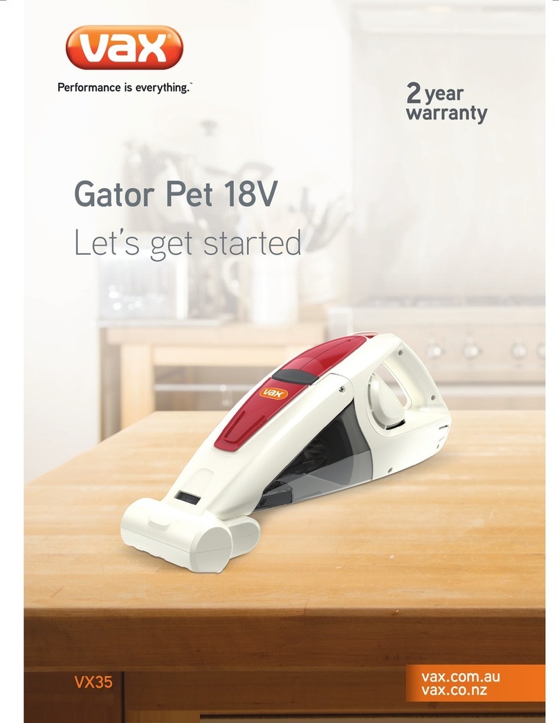 Vax VX35 User manual