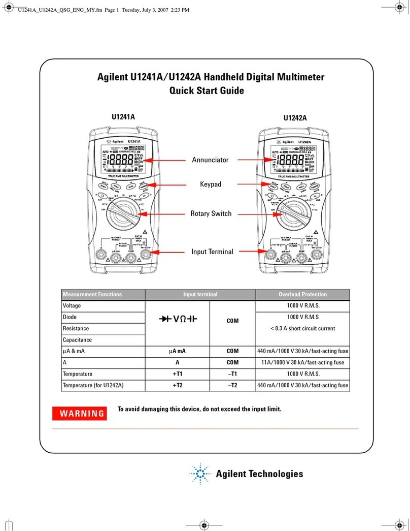 Agilent Technologies U1241A User manual