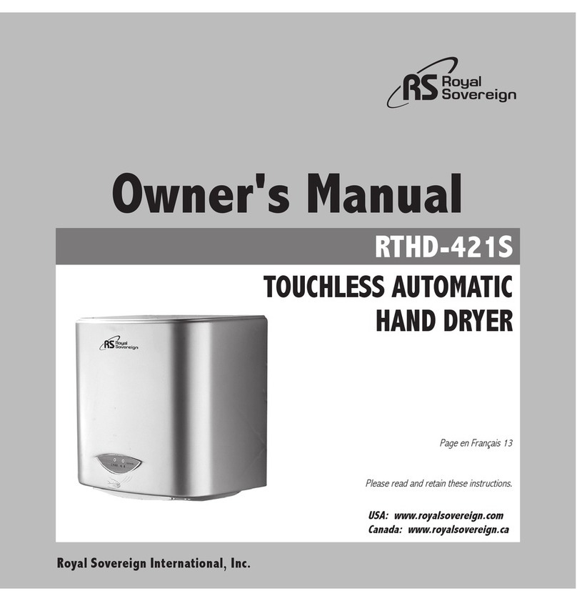 RS RTHD-421S owner's manual