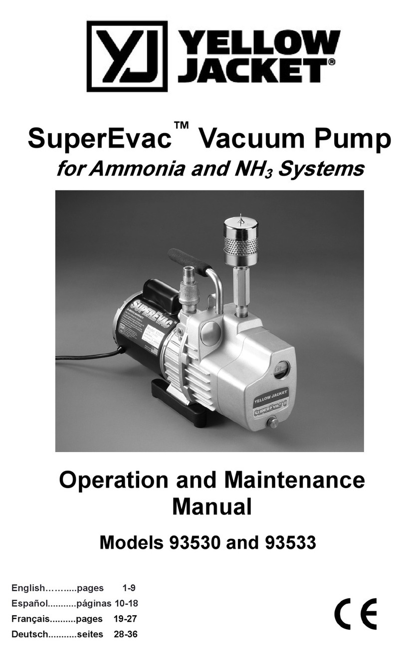 yellow jacket 93530 Operation and maintenance manual
