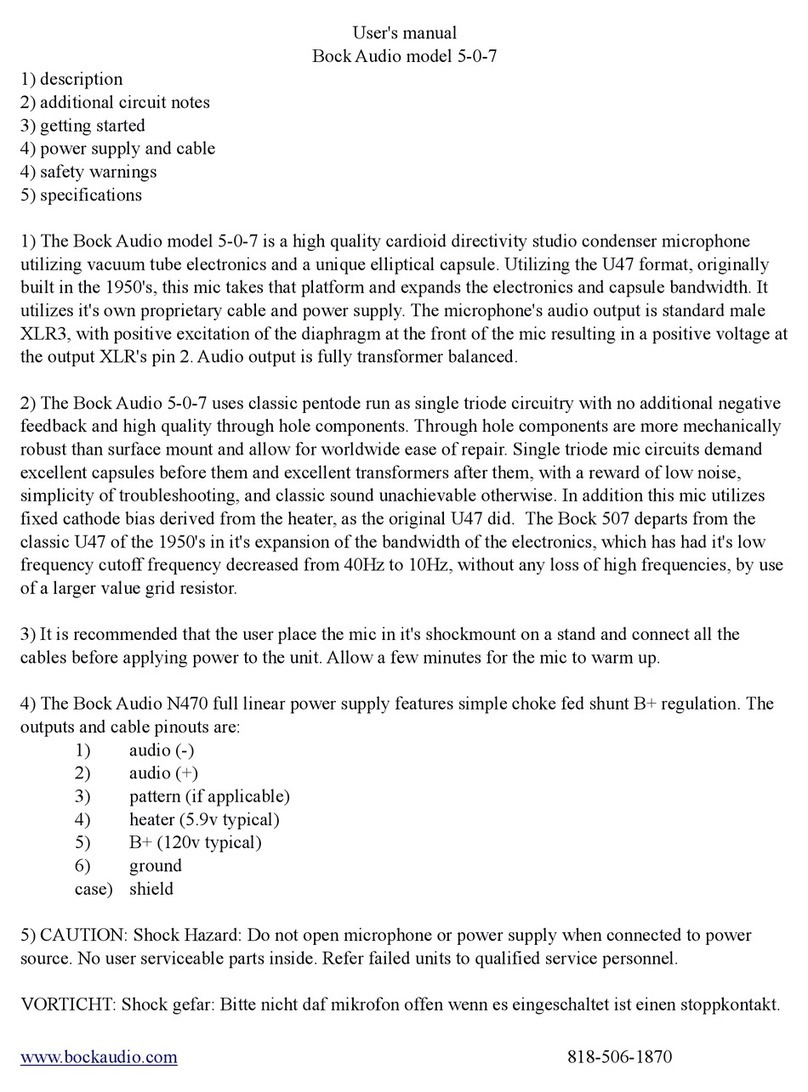 Bock Audio 5-0-7 User manual