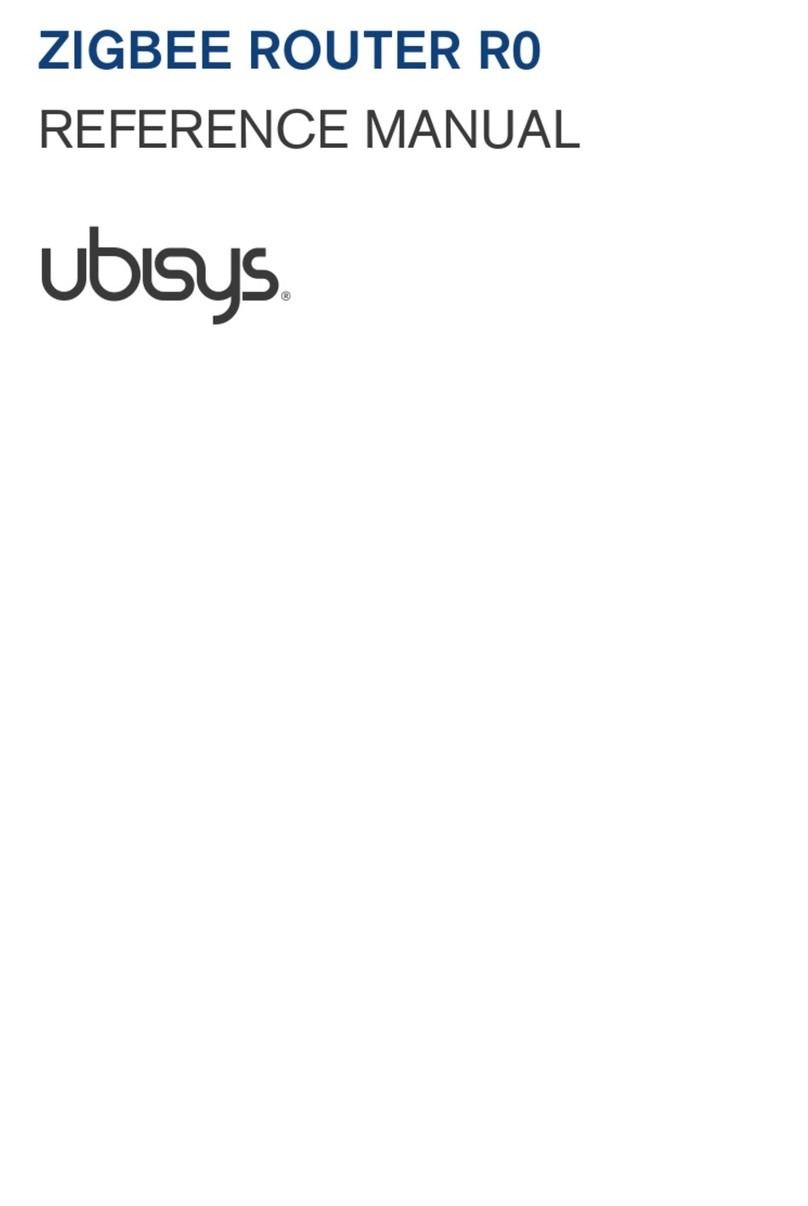 Ubisys zigbee r0 Reference manual