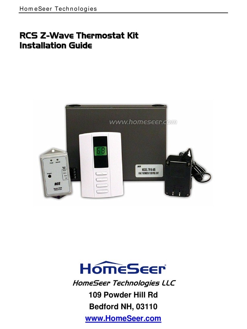 HomeSeer RCS Z-WAVE installation guide