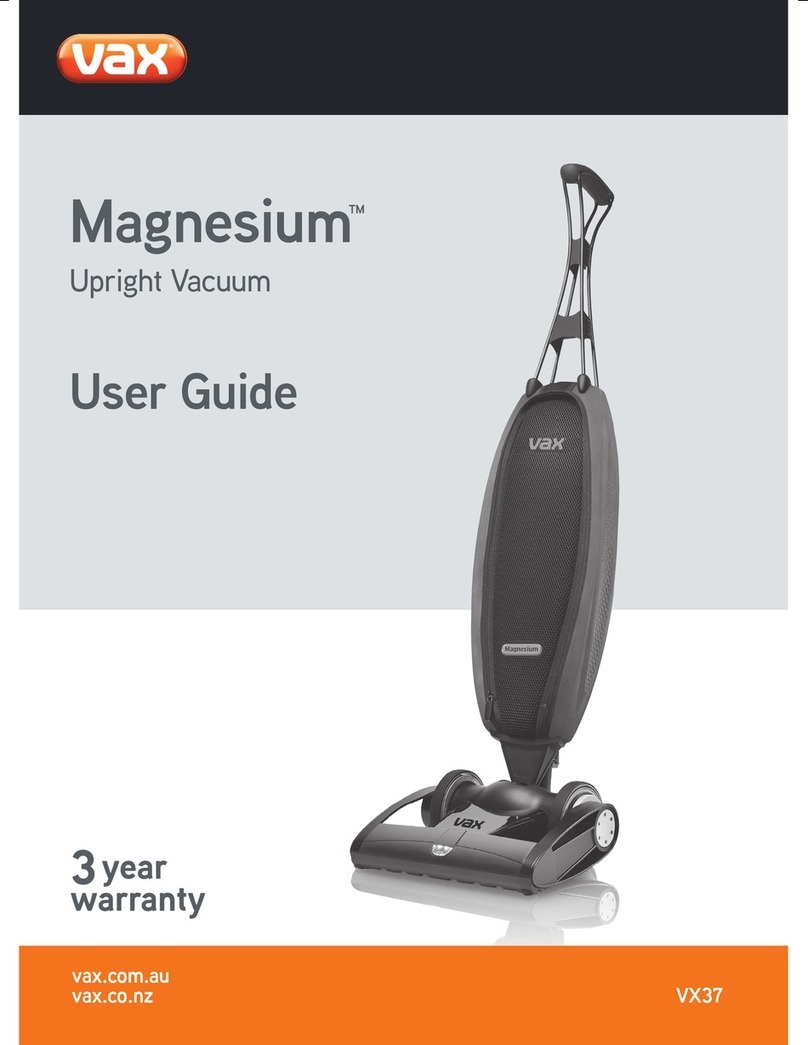 Vax VX37 User manual Vax VX37 User manual
