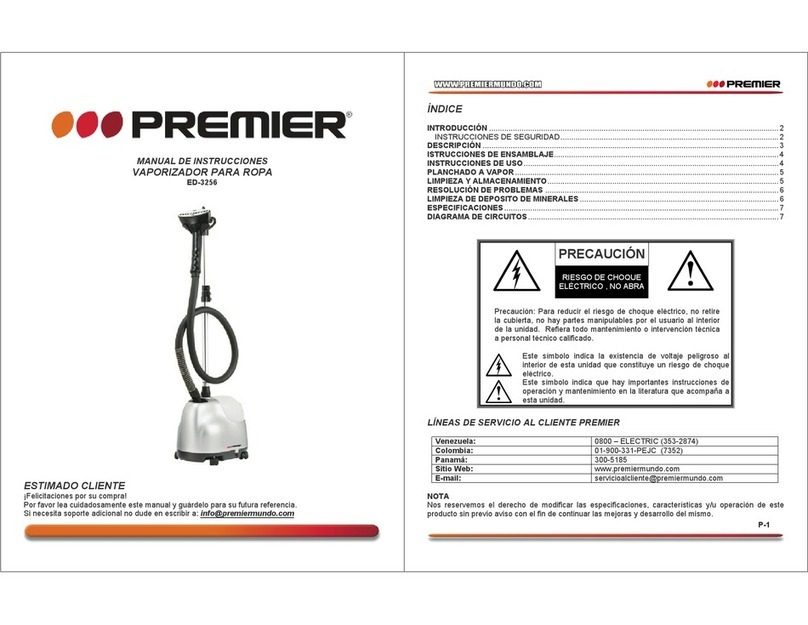 Premier ED-3256 instruction manual