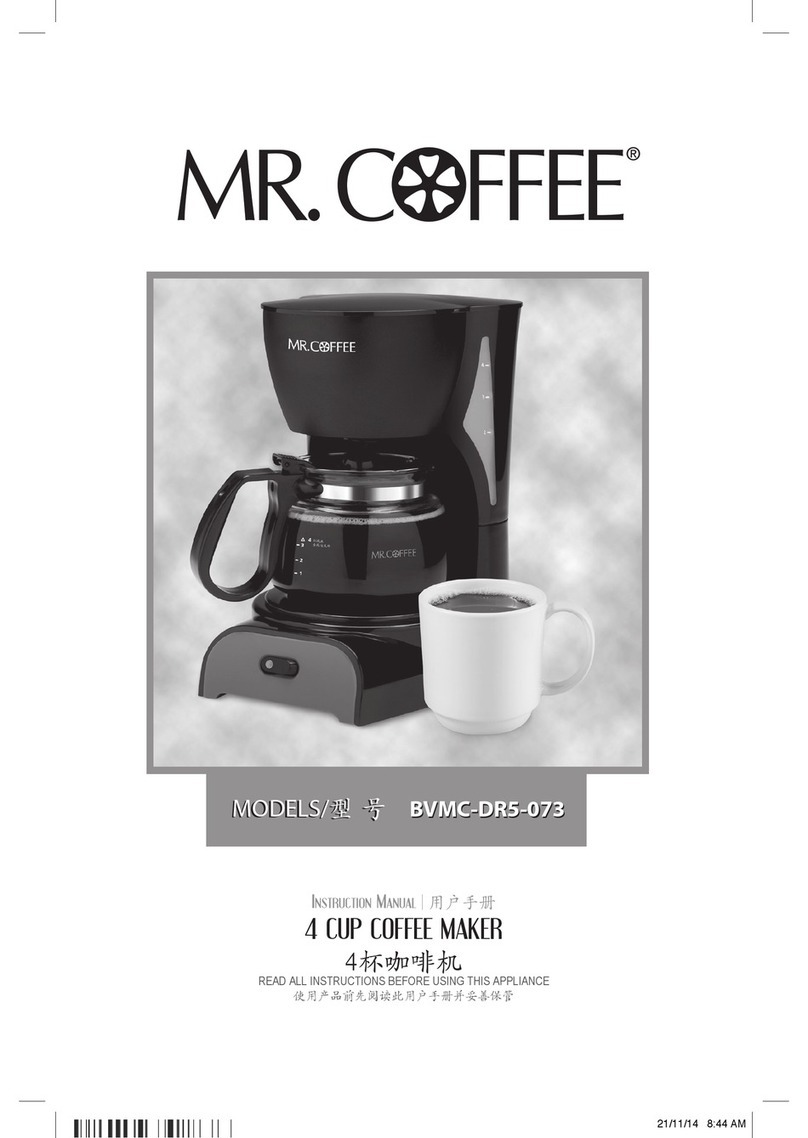 Mr. Coffee BVMC-DR5-073 User manual