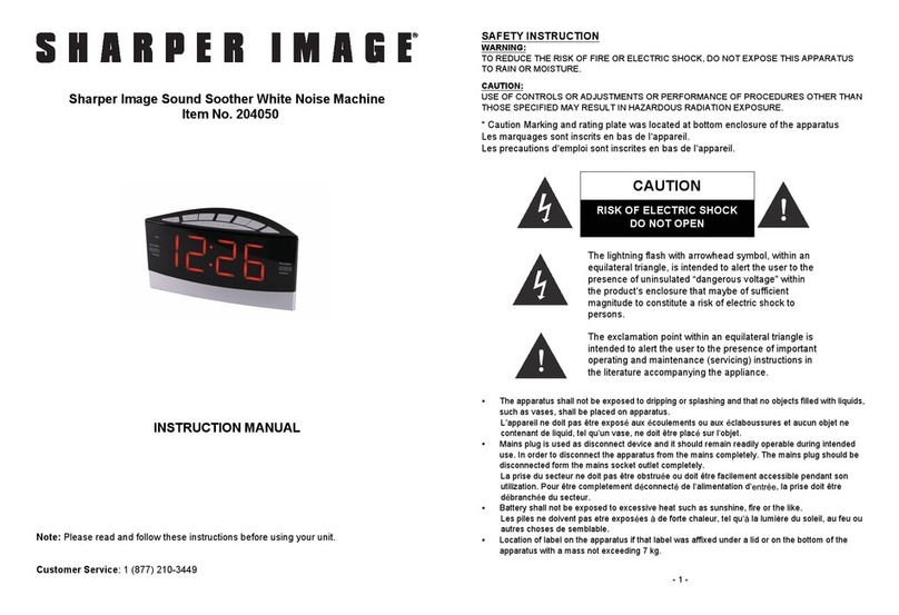 Sharper Image 204050 User manual