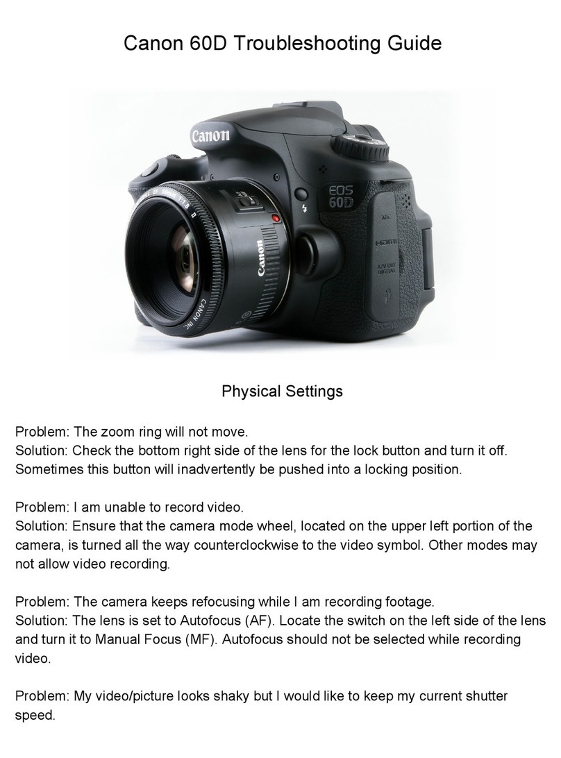 Canon EOS 60D troubleshooting guide