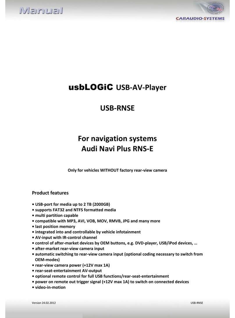 Caraudio-Systems usbLOGiC USB-RNSE manual