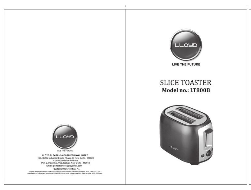 Lloyd LT800B User manual