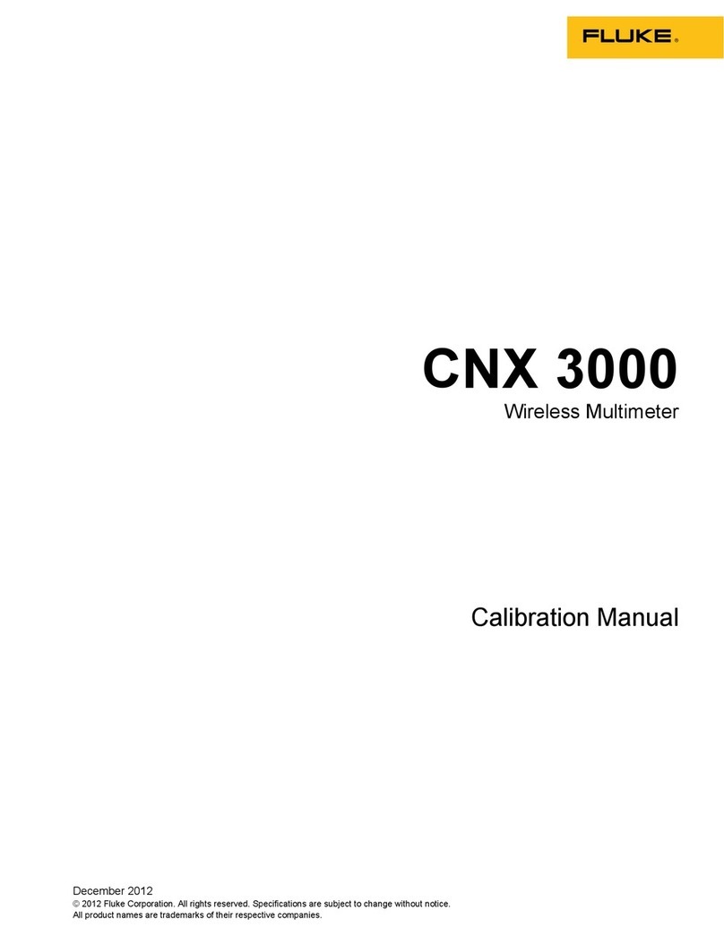 Fluke CNX 3000 Calibration manual