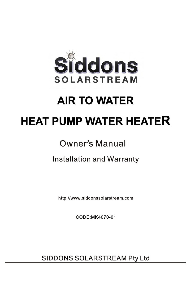 Siddons Solarstream MAHRW010ZAB-270(01) owner's manual