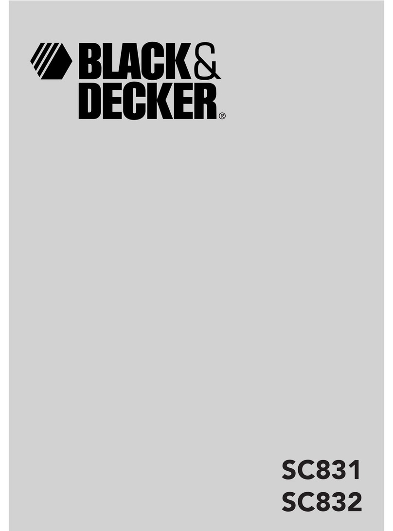 Black & Decker SC831 User manual Black & Decker SC831 User manual