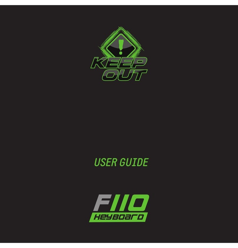 KeepOut F110 User manual