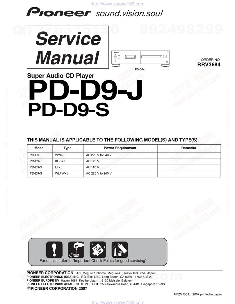 Pioneer Elite PD-D9-J User manual