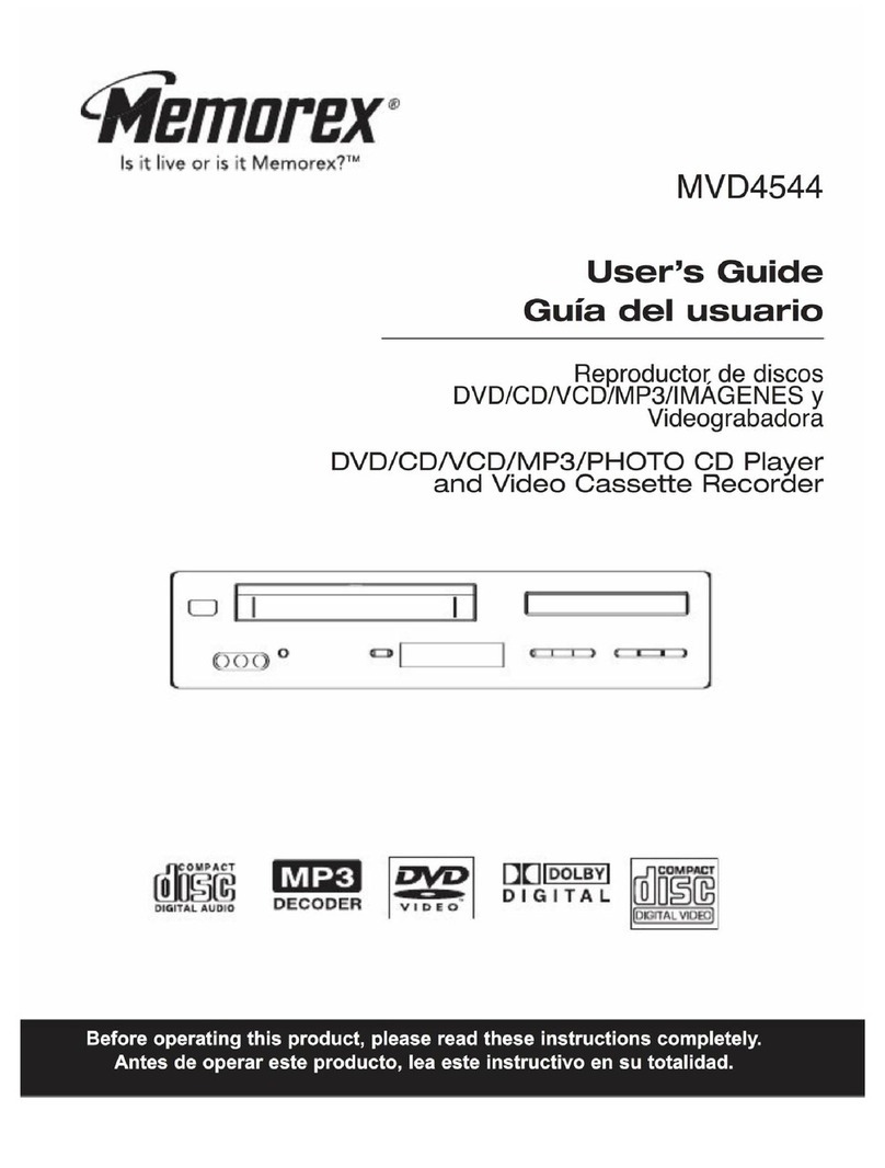 Memorex MVD4544 - DVD/VCR user guide