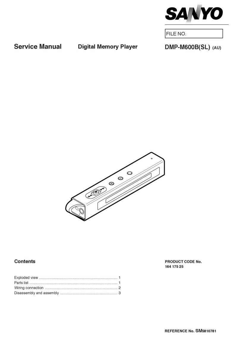 Sanyo DMP-M600B(SL) Service manual