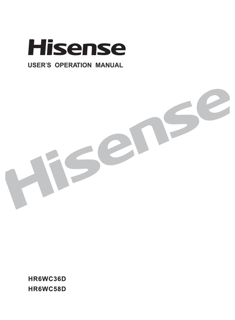 Hisense HR6WC36D Mounting instructions