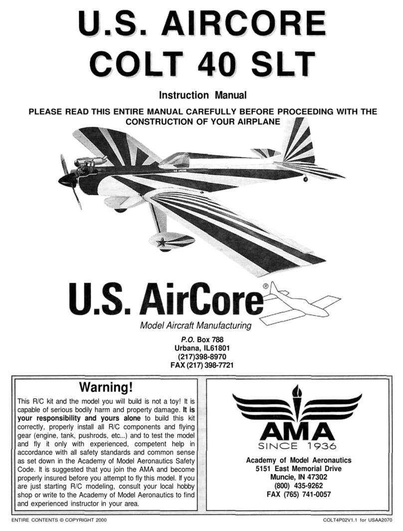U.S. Aircore Colt 40 SLT instruction manual