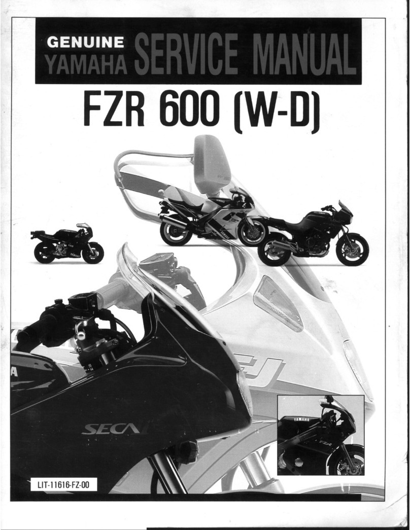 Yamaha FZR 600 User manual Yamaha FZR 600 User manual