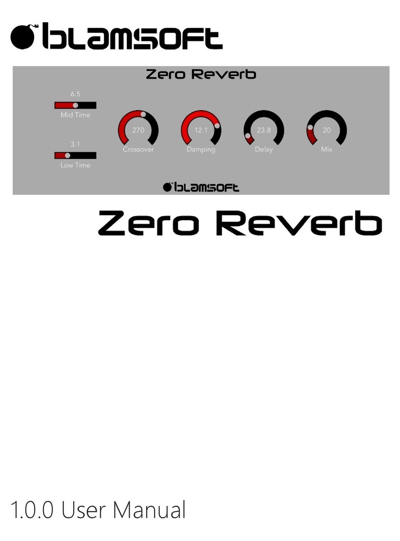 Blamsoft ZERO REVERB user manual