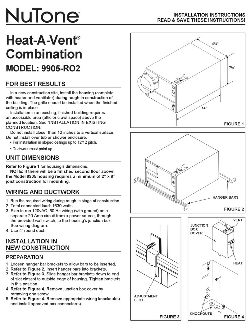 NuTone 9905-RO2 User manual
