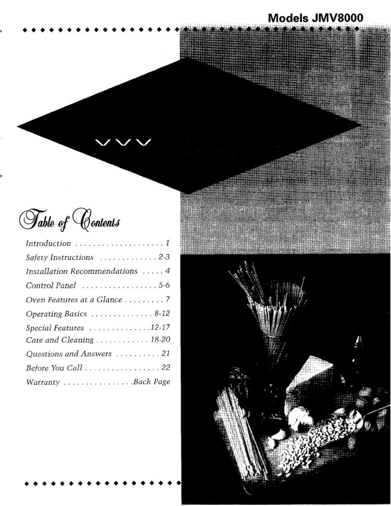 Jenn-Air JMV8000 User manual