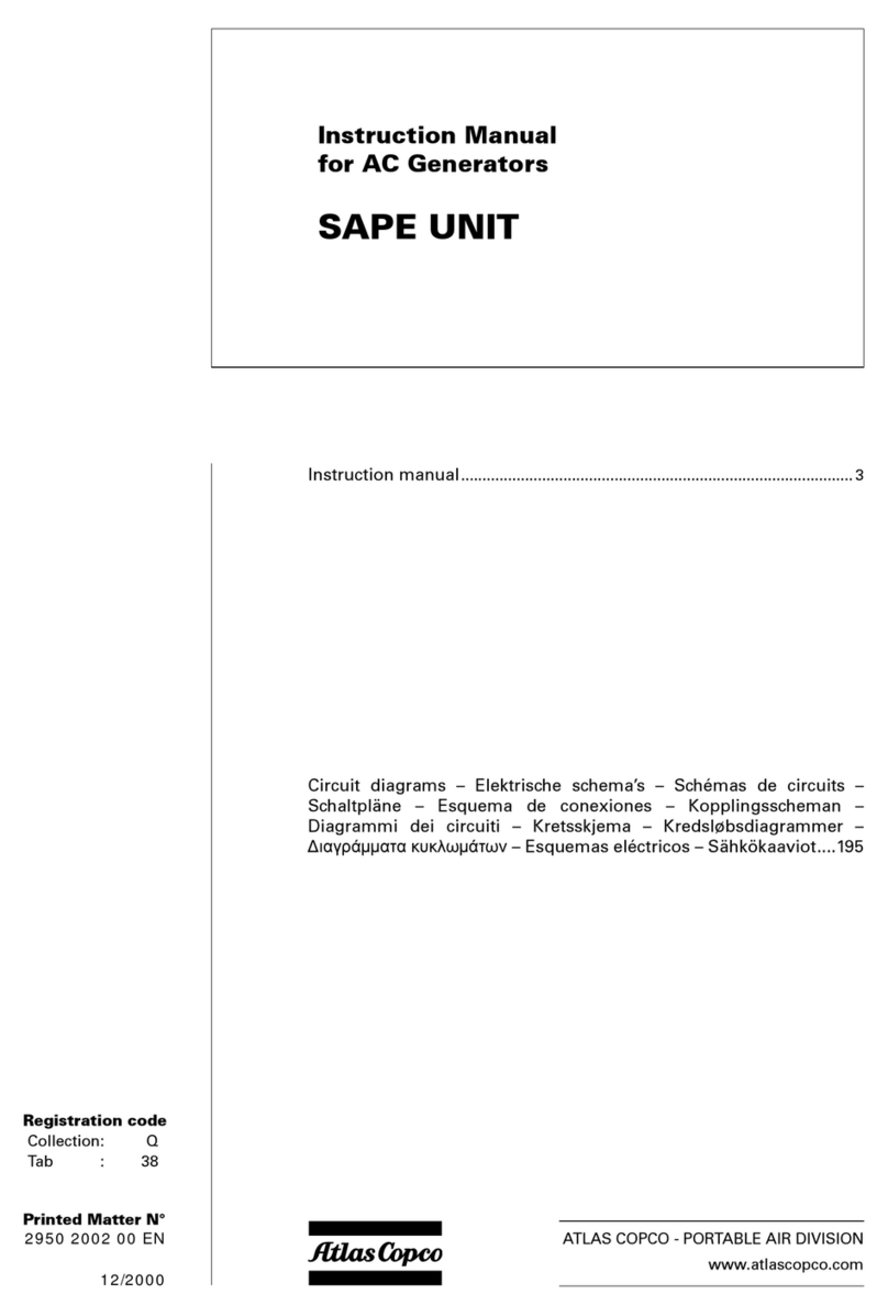 Atlas Copco SAPE User manual