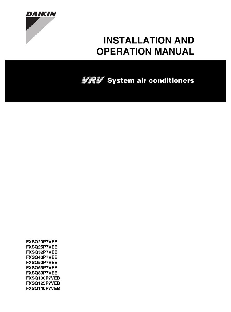 Daikin FXSQ140P7VEB Setup guide
