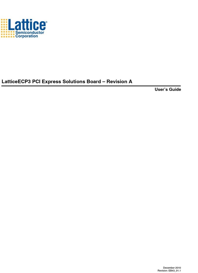 Lattice Semiconductor LatticeECP3 Versa user guide Lattice Semiconductor LatticeECP3 Versa user guide