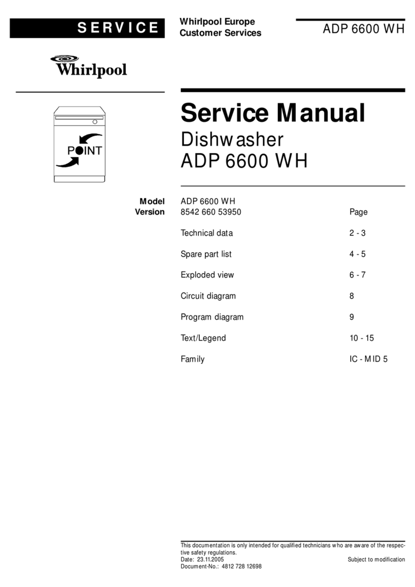Whirlpool ADP 6600 WH Service manual