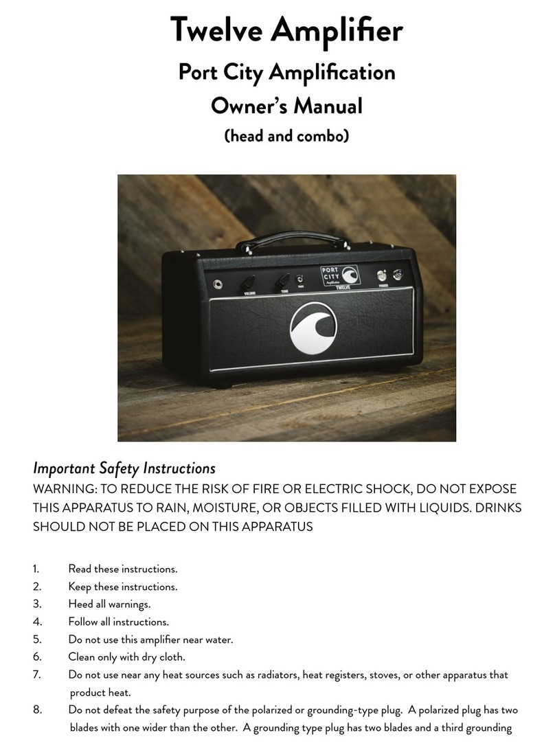 Port City Amplification Twelve owner's manual