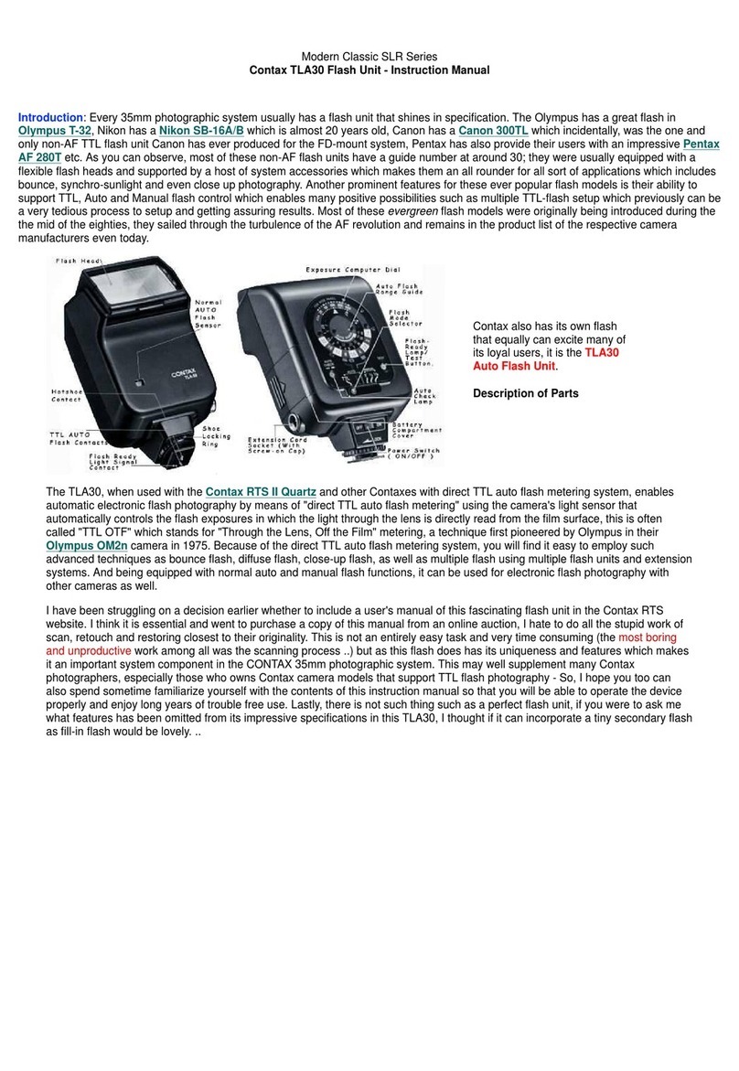 Contax TLA30 instruction manual