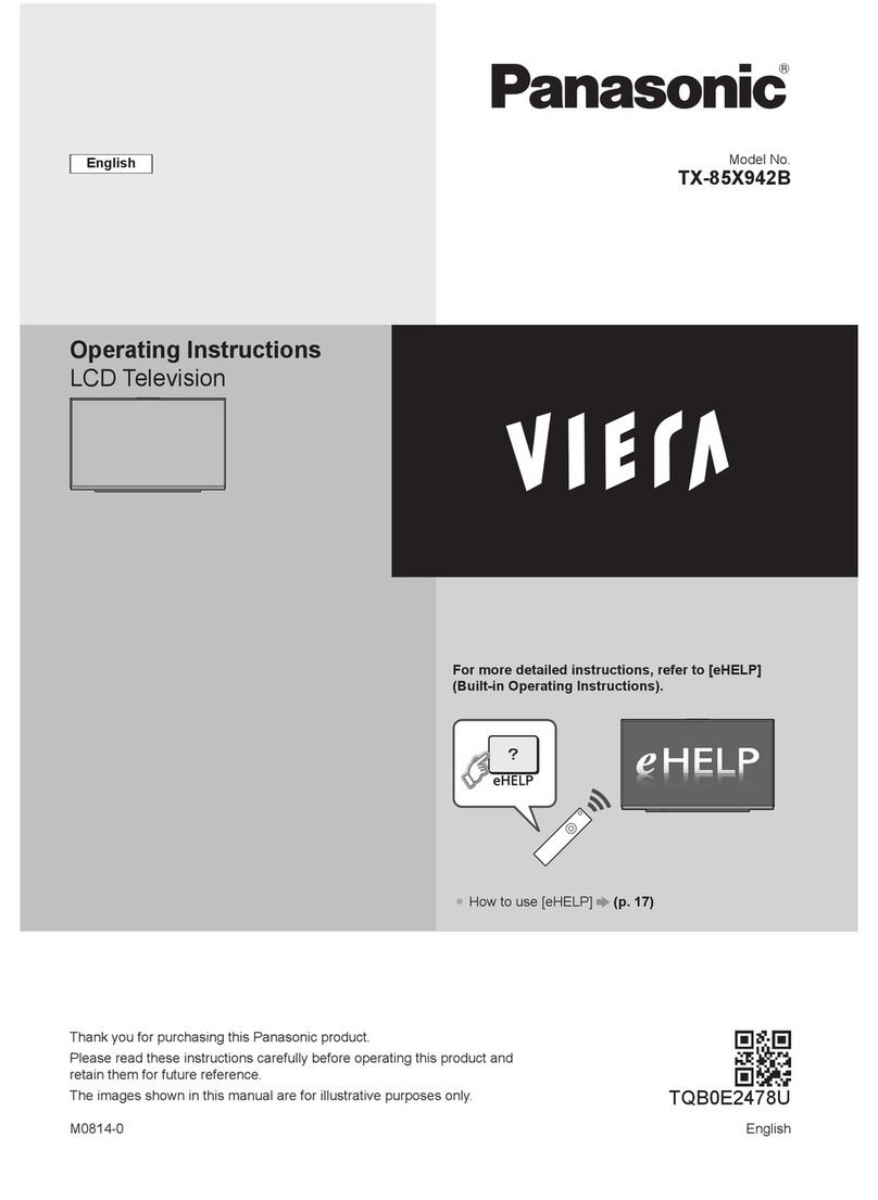 Panasonic Viera TX-85X942B User manual