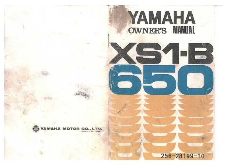 Yamaha XS1-B 650 User manual
