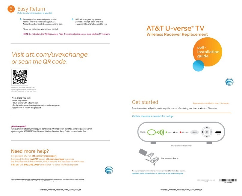 AT&T UVEP590 User manual