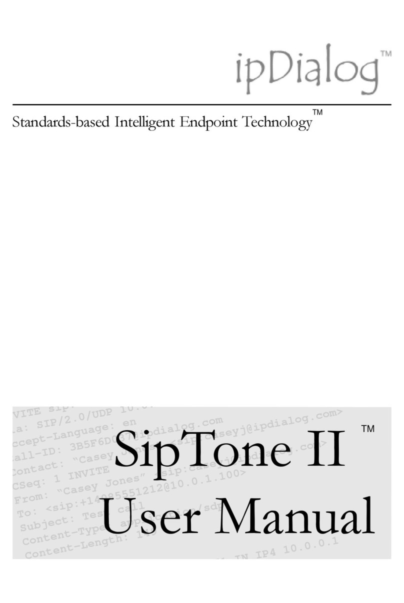 ipDialog SipTone II user manual