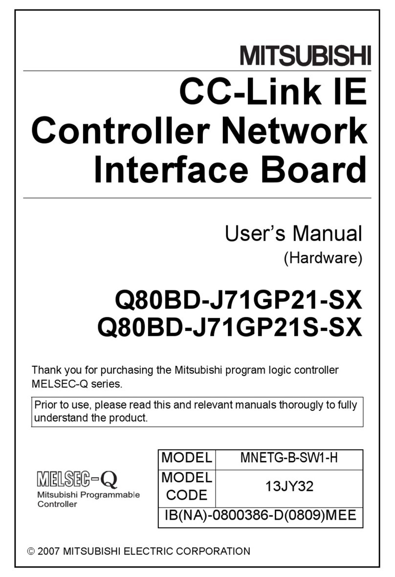 Mitsubishi Q80BD-J71GP21S-SX user manual Mitsubishi Q80BD-J71GP21S-SX user manual