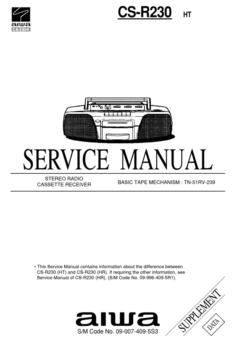 Aiwa CS-R230 User manual