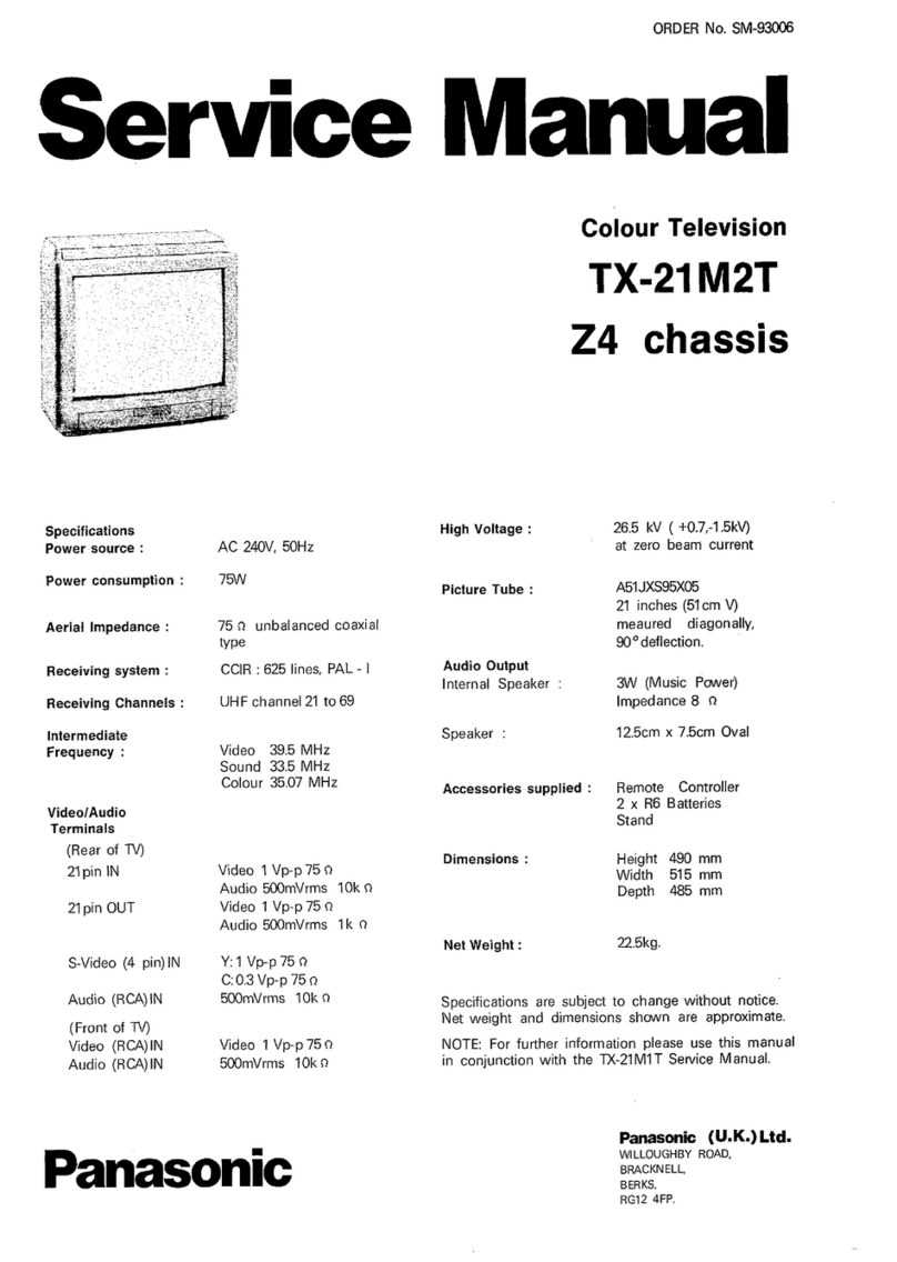 Panasonic TX-21M2T User manual Panasonic TX-21M2T User manual