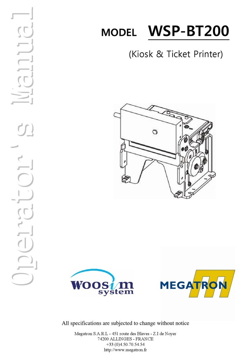 WOOSIM WSP-BT200 User manual