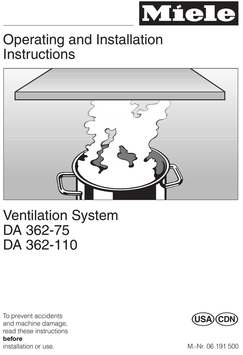 Miele DA 362-75 User manual Miele DA 362-75 User manual