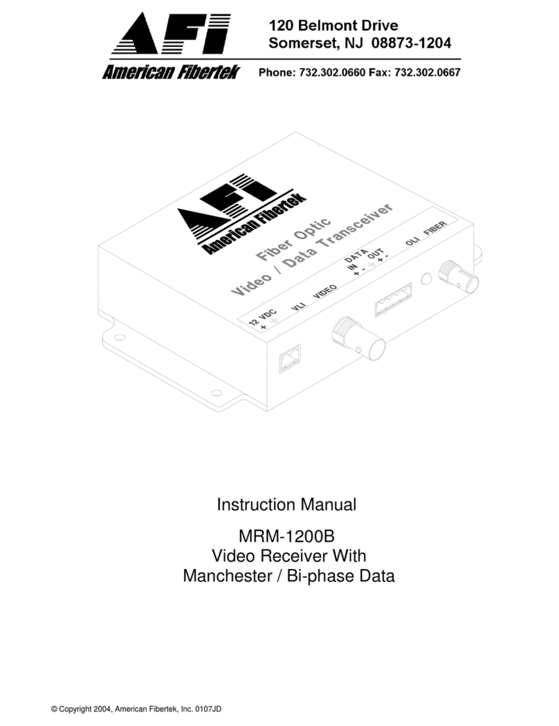 AFi MRM-1200B User manual
