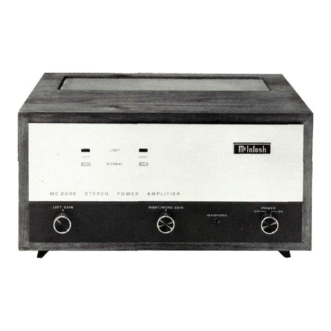 McIntosh MC2200 User manual