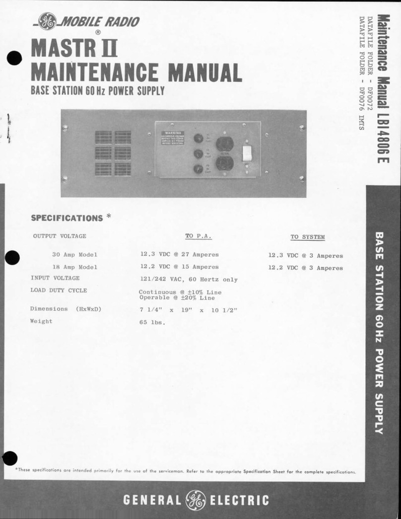 GE Mastr II 19E501149G1 User manual GE Mastr II 19E501149G1 User manual
