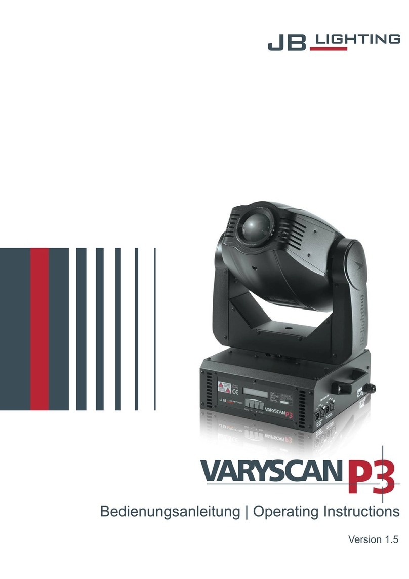 JB-Lighting Varyscan P3 operating instructions