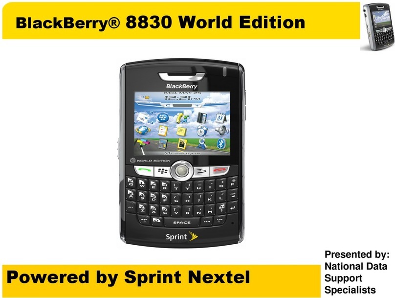 Blackbe;rry 8830 User manual